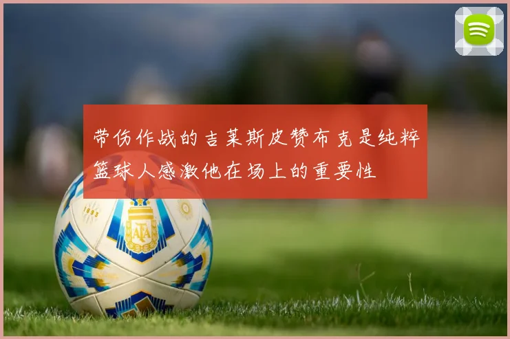 带伤作战的吉莱斯皮赞布克是纯粹篮球人感激他在场上的重要性